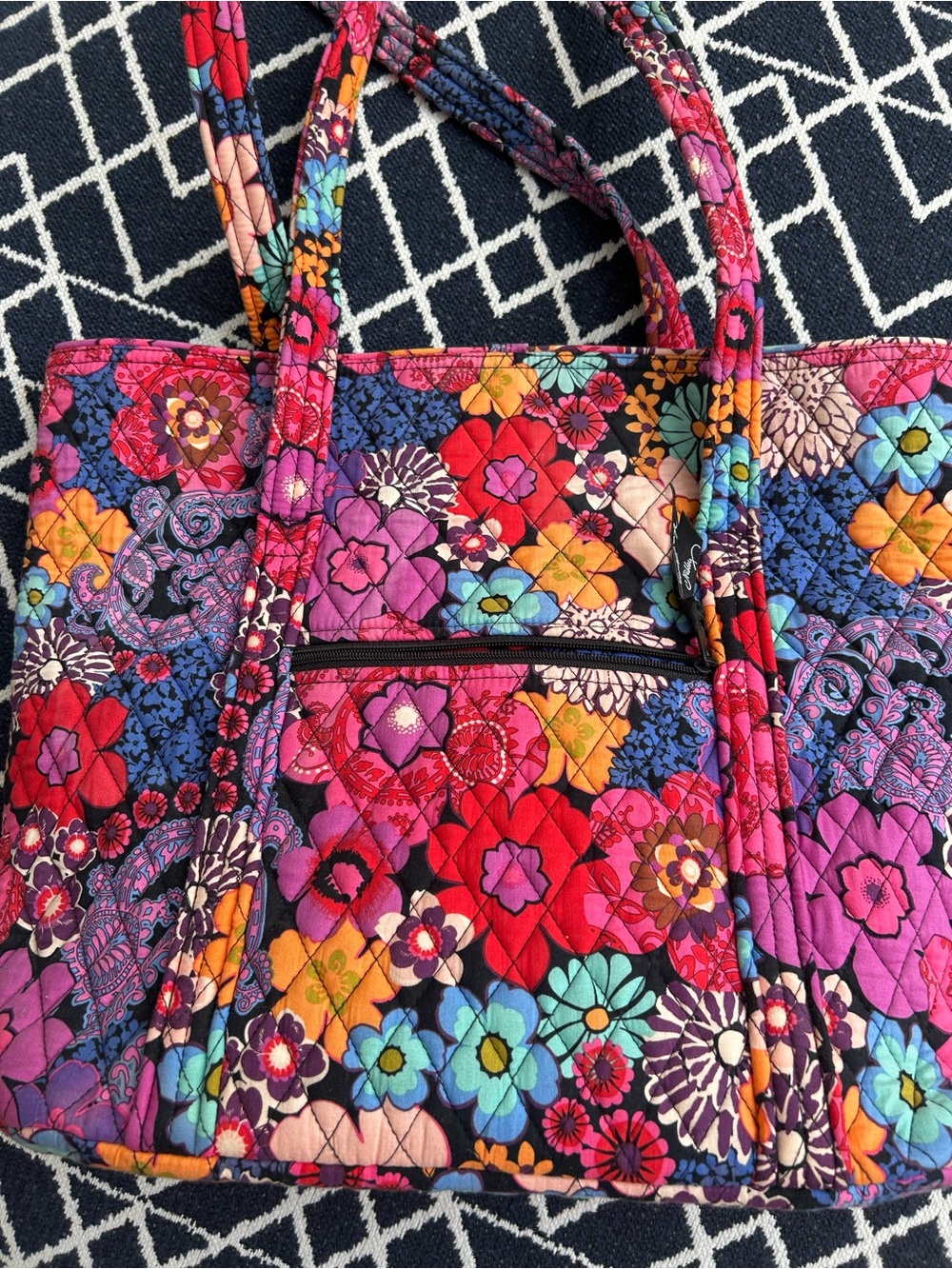 Quilted Floral Tote Bag - Multi-Color Vera Bradley